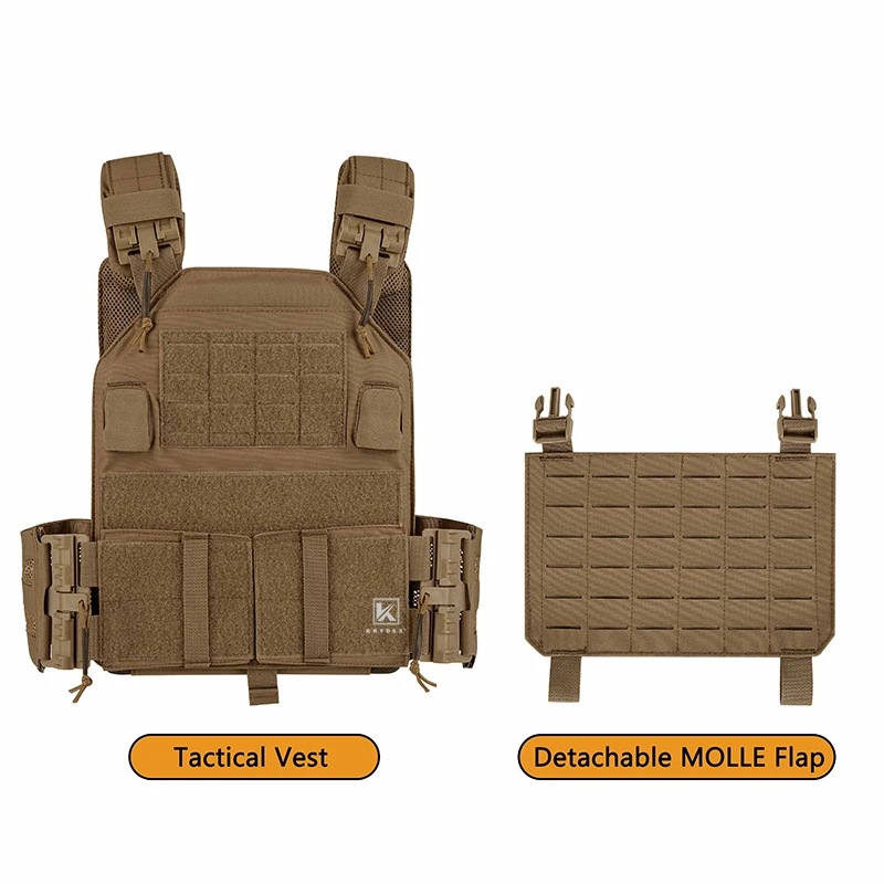 KRYDEX Tactical LAVC Laser Cut Plate Carrier Quick Release Tube