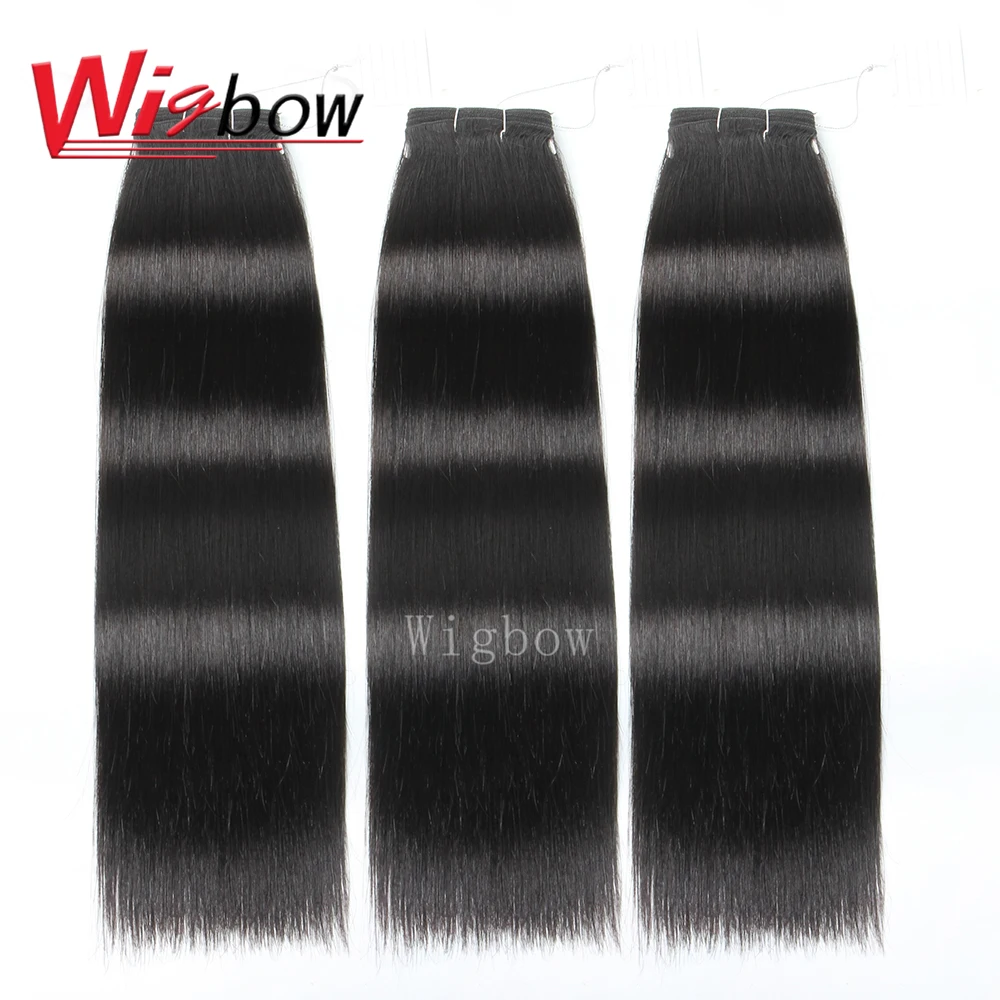 Wigbow OneCut Hair Indian Straight Human Hair P Remy Hair Weave Bundles 1/3/4 PCS Natural Black 8"-24" Inch Free Shipping