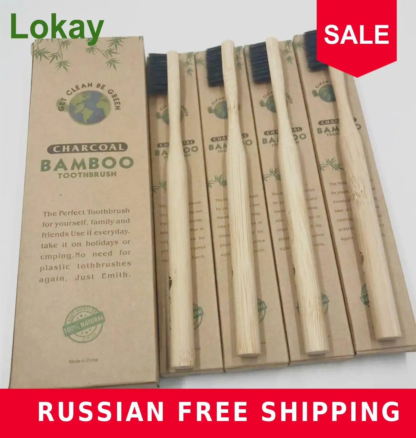 bamboo toothbrush 4 pcs double ultra soft toothbrush bamboo charcoal individually wrapped toothbrush sensitive toothbrush head 1