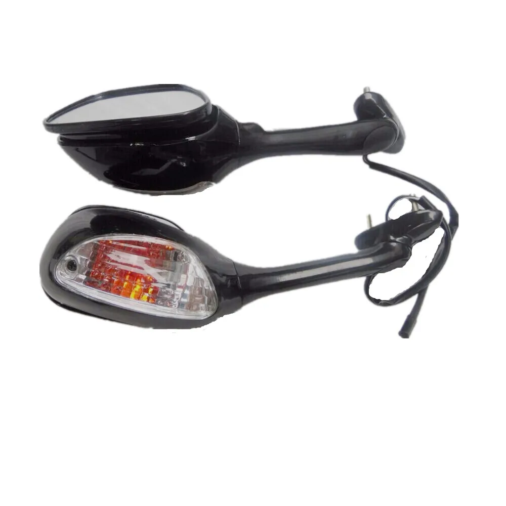 Зеркало заднего вида для мотоцикла, левый и правый боковые зеркала, светодиодный указатель поворота, световые индикаторы для GSX-R 600 750 2005-2008 06 07