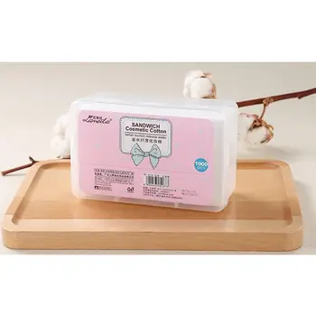 

Hot Sale 1000 pcs Remover Cotton Makeup Cotton Pads Facial Remover Bamboo Fiber Facial Skin Care Nursing Pads Skin Cleaning