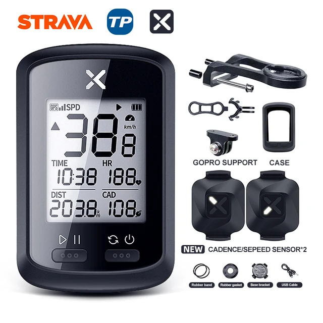 XOSS GPS Bike Computer G+ Wireless Cycling Speedometer Road  MTB Waterproof Bluetooth ANT+ Cadence Speed Cycle Bicycle Computer G PLUS Group D