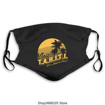 

Agents of SHIELD Visit TAHITI Men's mask-in masks from Men's Clothing 2020 High quality Brand mask Casual cartoon O-neck F pm2.5
