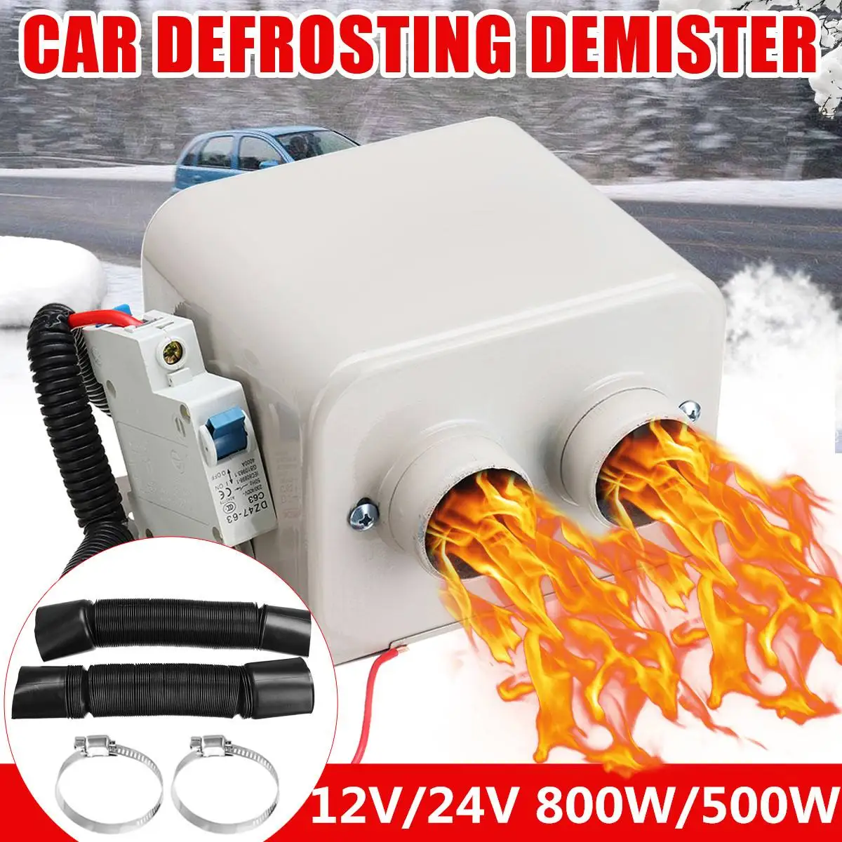 Baratos 350 w 500 w 12 V 24 V calentador eléctrico del coche calentador de invierno asiento del parabrisas desbobinador de la ventana Demister para barcos de autocaravana RV