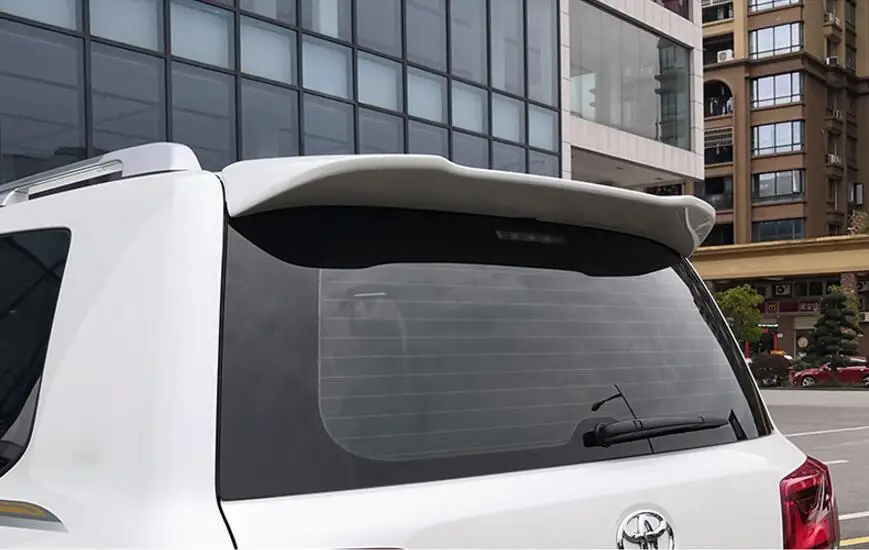 ABS автомобильное заднее крыло багажника спойлер с лампой подходит для 08-18 Toyota Land Cruiser LC200 2008