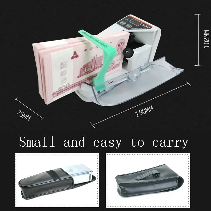  V30 Multi-country Banknote Portable Counting Machine Gift Mini Small Counting Machine Holding Bankn