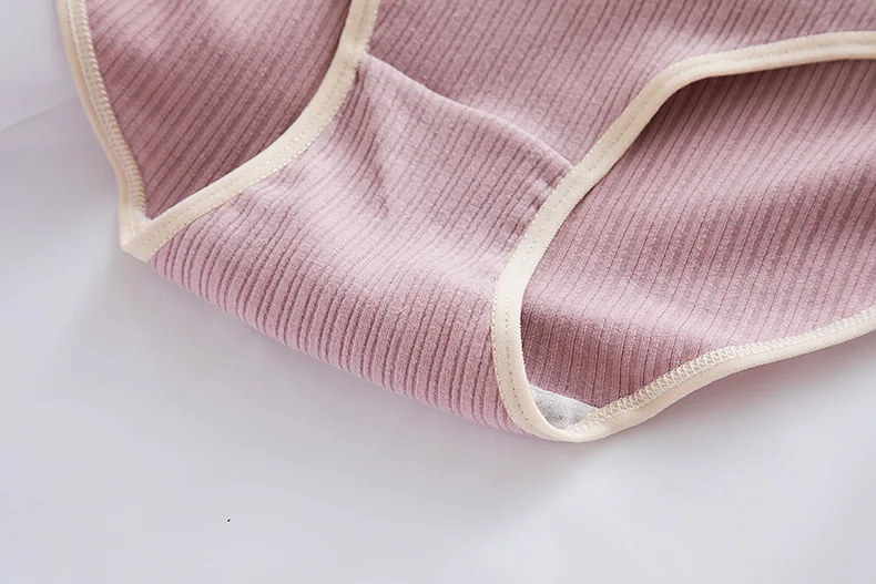 New 6pcs Teenage Briefs Striped Underpants Young Girl Underwear Comfortable Cotton Panties Kids Clothing187