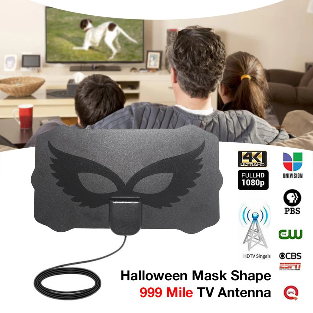 ТВ-антенна SOONHUA 4K 25dB с высоким коэффициентом усиления 1080P HD усилителем сигнала в