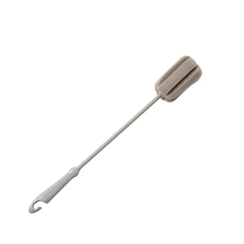 2pcs long 2pcs/lot Long Handle Cup Cleaning Brush Kitchen Cleaning Tool Sponge Brush of Wine Glass Tea Coffee Cups - Цвет: 2pcs long
