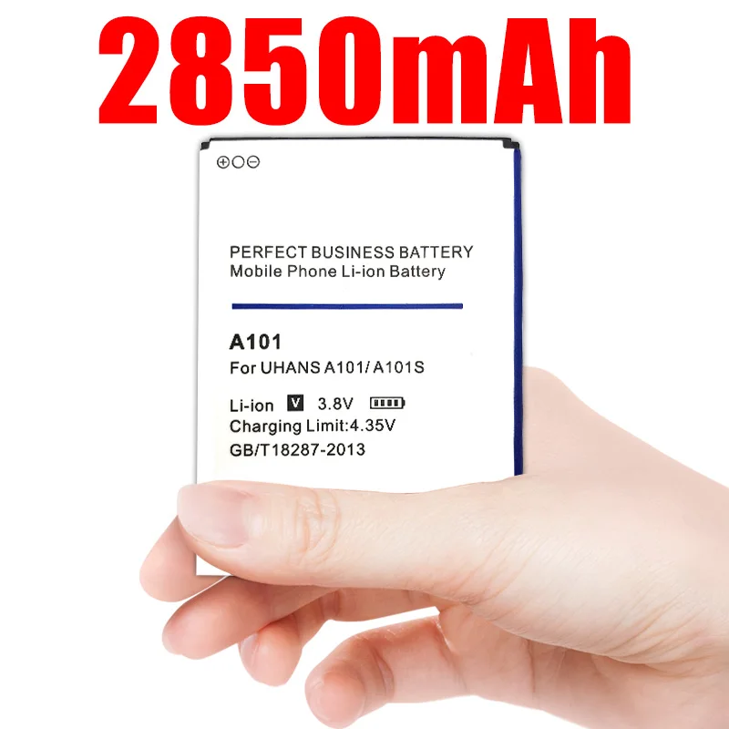 Аккумулятор UHANS A101 на 2850 мАч для телефона A101S|Аккумуляторы мобильных телефонов| |