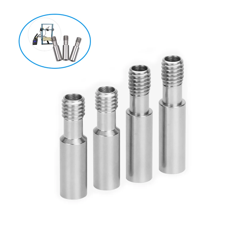 Extrusora de Calor Mk8 Todo Metálico Tubo de Garganta de Parafuso m6 27 mm 31 mm Cr10 Série Ender Impressora 3d Hotend 10 Pcs Aço Inoxidável - Imagem 5