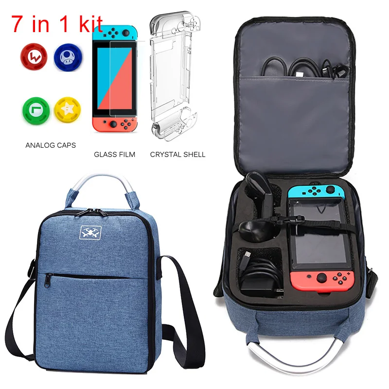 7 In 1 Case for Nintendo Switch Shoulder Carrying Bag Switch Pro Controller Joy con Nintend