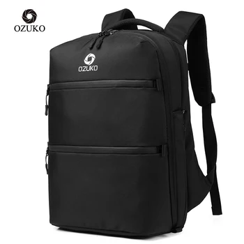 

OZUKO Brand 2020 New 15.6 inch Laptop Anti-thief Backpacks Mens USB Charging Mochila Multifunction Waterproof Casual Travel Bag