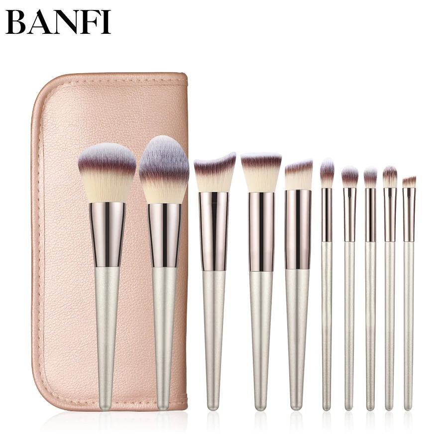 

Makeup Brushes Set 5pcs-10pcs Cosmetic Brush Set Make up Tool kit Foundation Natural-synthetic hair Pincel Maquiagem