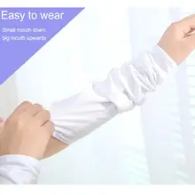 Ледяной шелк солнцезащитный крем перчатки Лето Весна Осень Тонкий длинный ледяной рукав УФ Защита солнцезащитный манжет