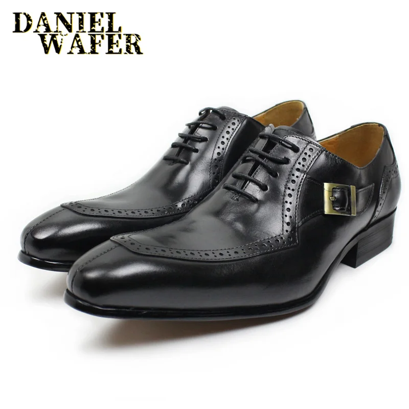 LUXURY LEATHER MEN SHOES CASUAL MEN OFFICE BUSINESS WEDDING SHOE COFFEE BLACK LACE-UP BUCKLE STRAP POINTED LOAFERS SHOES FOR MEN LUXURY LEATHER MEN SHOES CASUAL MEN OFFICE BUSINESS WEDDING SHOE COFFEE BLACK LACE-UP BUCKLE STRAP POINTED LOAFERS SHOES FOR MEN