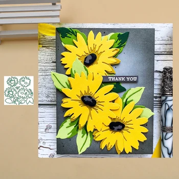 

Lucky Goddess Craft Metal cutting dies Daisy Layering Die Set Scrapbook paper craft knife mould blade punch stencils dies 2020