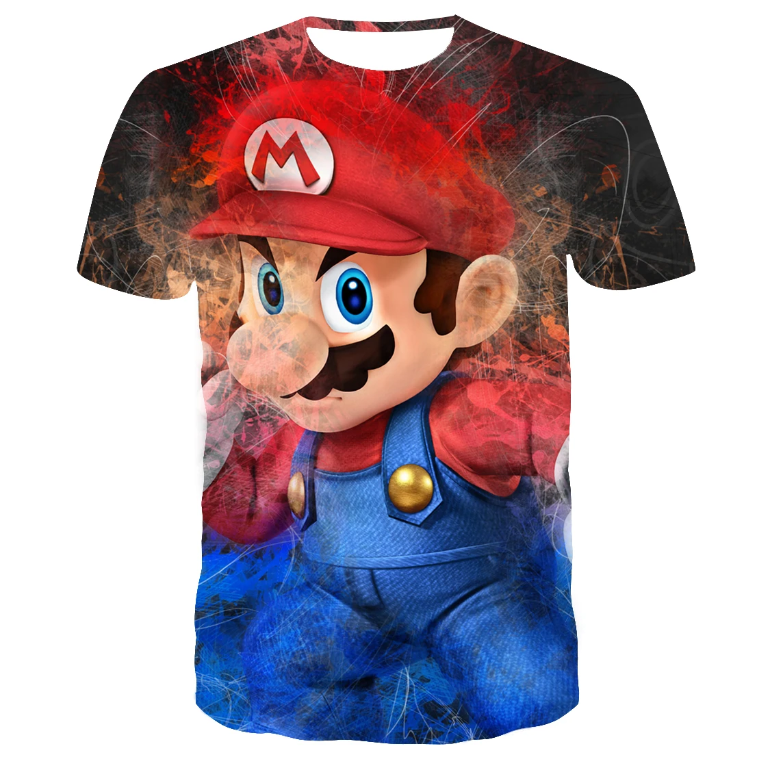 Новинка лета, футболка в стиле Харадзюку с классическими играми Супер Марио, футболки с 3d принтом, футболка в стиле хип-хоп