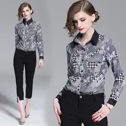 Chemise femme женские блузки блузка женская преобладающая модная одежда Одежда Новая Сексуальная осень 2019 Ms. Top