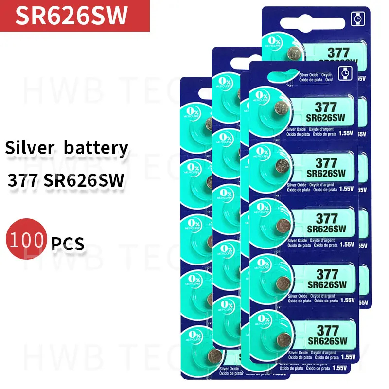 Аккумулятор для часов 377 SR626SW SR626 AG4 шт.|watch battery|batteries for watches377 sr626sw |