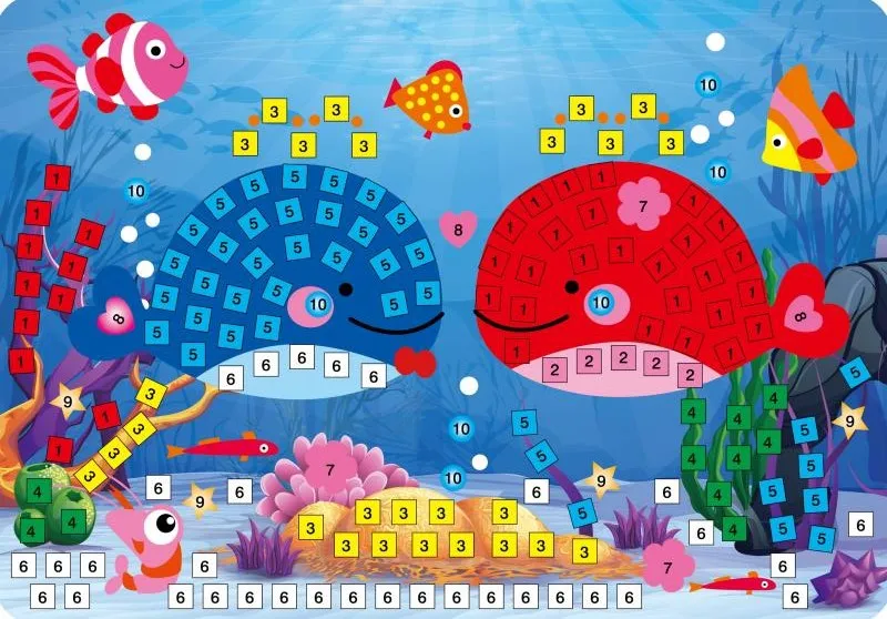 sea fish Ручная работа, детская головоломка, сделай сам, пена и кристалл, наклейка s Art EVA, мультяшное животное, кристалл, 3D наклейка, креативные Развивающие игрушки для детей - Цвет: sea fish