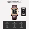 CHENXI New Fashion Square Dial Men Watches Analog Quartz Wristwatches Mens Leather Waterproof Date Chronograph montre homme ► Photo 2/6