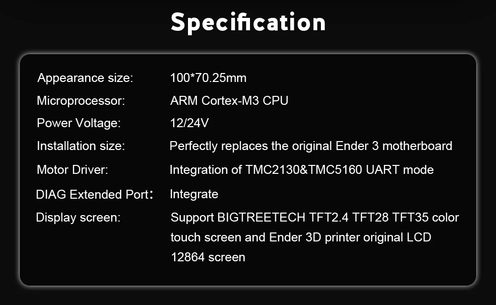 BIQU BIGTREETECH SKR MINi E3 32 бит контроллер интегрированный TMC2209 UART с TFT24 V1.1 экран для Ender 3/5 SKR Pro 3d принтер