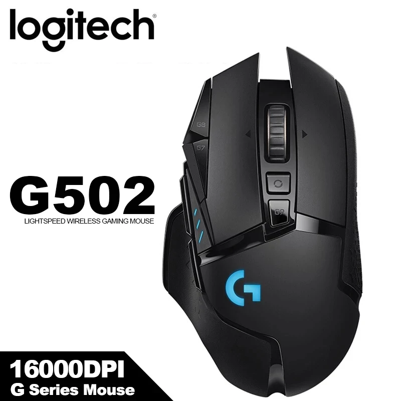  Logitech G502 Lightspeed Wireless Gaming Mouse with Hero 25K  Sensor, PowerPlay Compatible, Tunable Weights and Lightsync RGB - Black :  Video Games