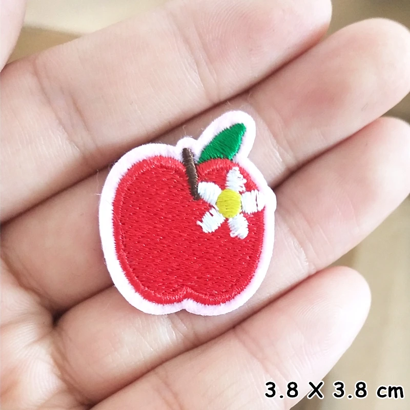 Модные нашивки, нашивки для одежды, сделай сам, полоски, фрукты и овощи, детские наклейки, одежда для детей, железные значки, вишни - Цвет: CX31