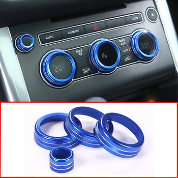 

Car-styling Air Conditioning Knob Audio Circle Cover Trim for Land Rover Range Rover Vogue L405 2013-2017 Range Rover Sport 2014