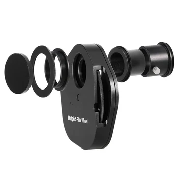 

1.25INCH / 2INCH Eyepiece Filter Wheel Multiple 5-Filter Wheel Astronomy Telescope Accessory Camera Adapter Filter Wheel