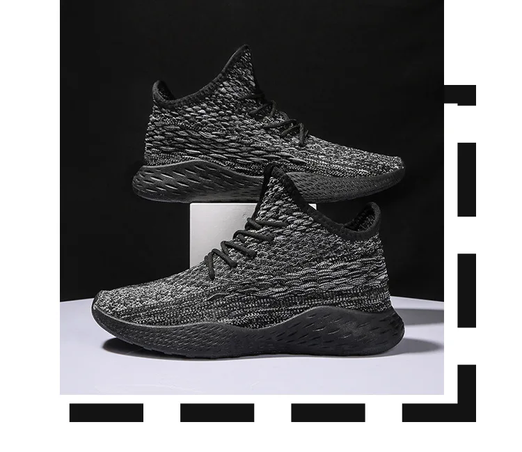 Тип высококачественных летающих тканых кроссовок; Sapatos masculinos; нескользящая мужская обувь на шнуровке; повседневная обувь для бега