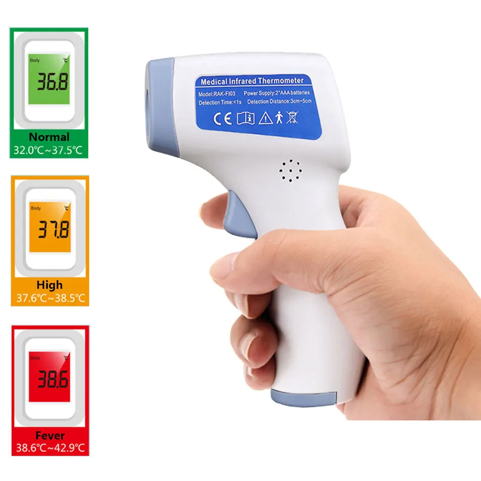 

Forehead Thermometer Infrared Baby Digital Thermometer Non Contact Infrared Forehead Ear Oorthermometer Electronic Thermometer