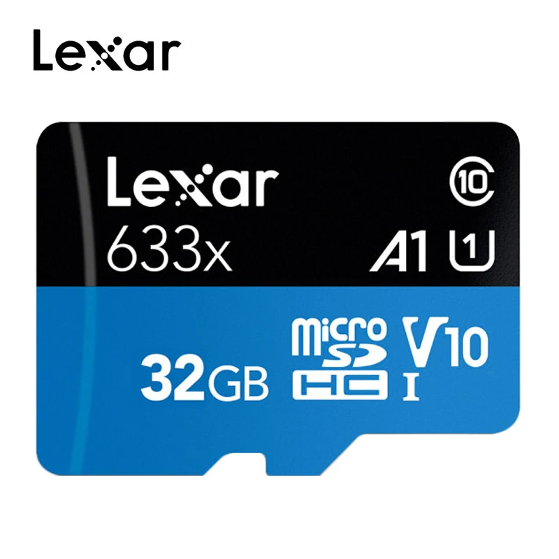 Lexar, 256 ГБ, Micro SD карта, 128 ГБ, карта памяти, высокая скорость до 95 м/с, 64 ГБ, класс 10, 633x, TF карта, 32 ГБ, флеш-карта - Емкость: 32gb