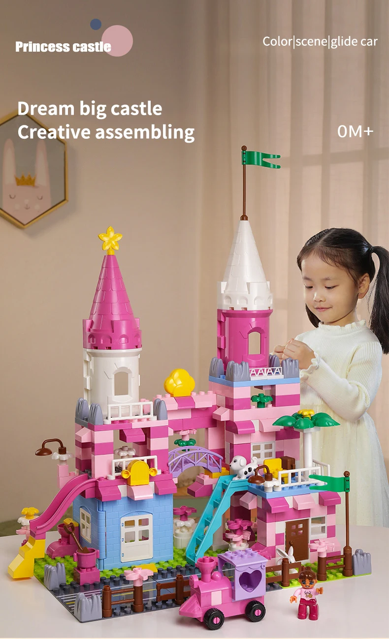 Pircess Royal Castle Building Bricks Construction Blocks Toy Set 