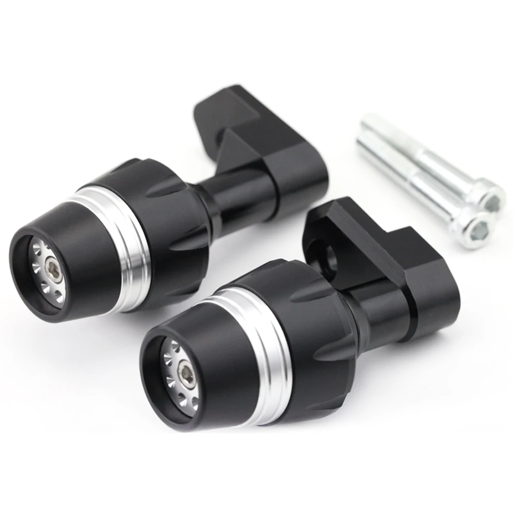 Слайдеры рамы для YAMAHA YZF R25/R3 MT25 MT03- 15 16 17 18 аксессуары для мотоциклов защита от падения - Цвет: Серебристый