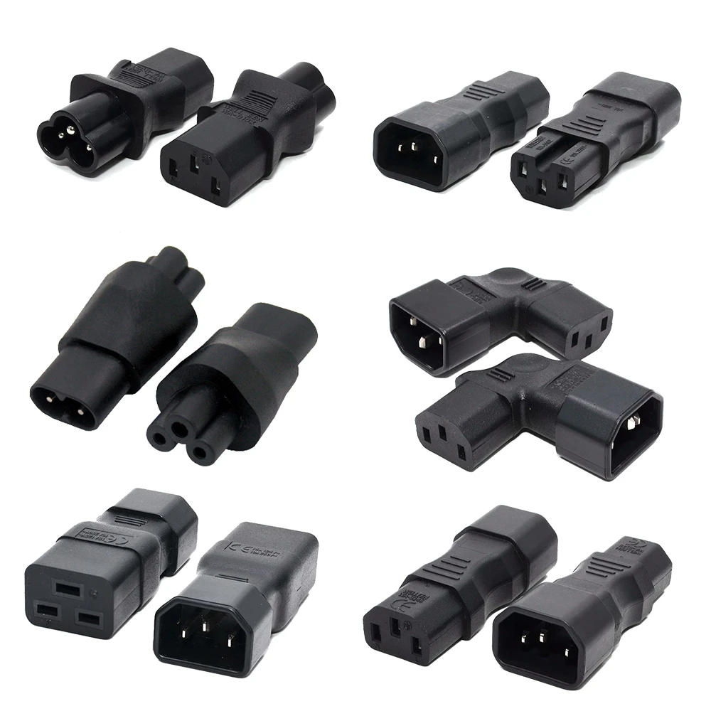 Blind Corrupt Kinderpaleis Universele Iec320 C13 C14 Om C5 C6 C7 C8 C19 C20 C21 Convert Connector Ups  Pdu Man-vrouw Eu Us Power Plug Adapter Socket - Pc Hardware Cables &  Adapters - AliExpress