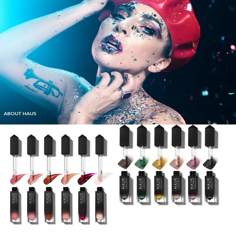 Beauty by Lady Gaga мерцающий блеск для губ Ограниченная серия Рождественский эксклюзивный LE RIOT блеск для губ HAUS LABORATORIES праздничный набор