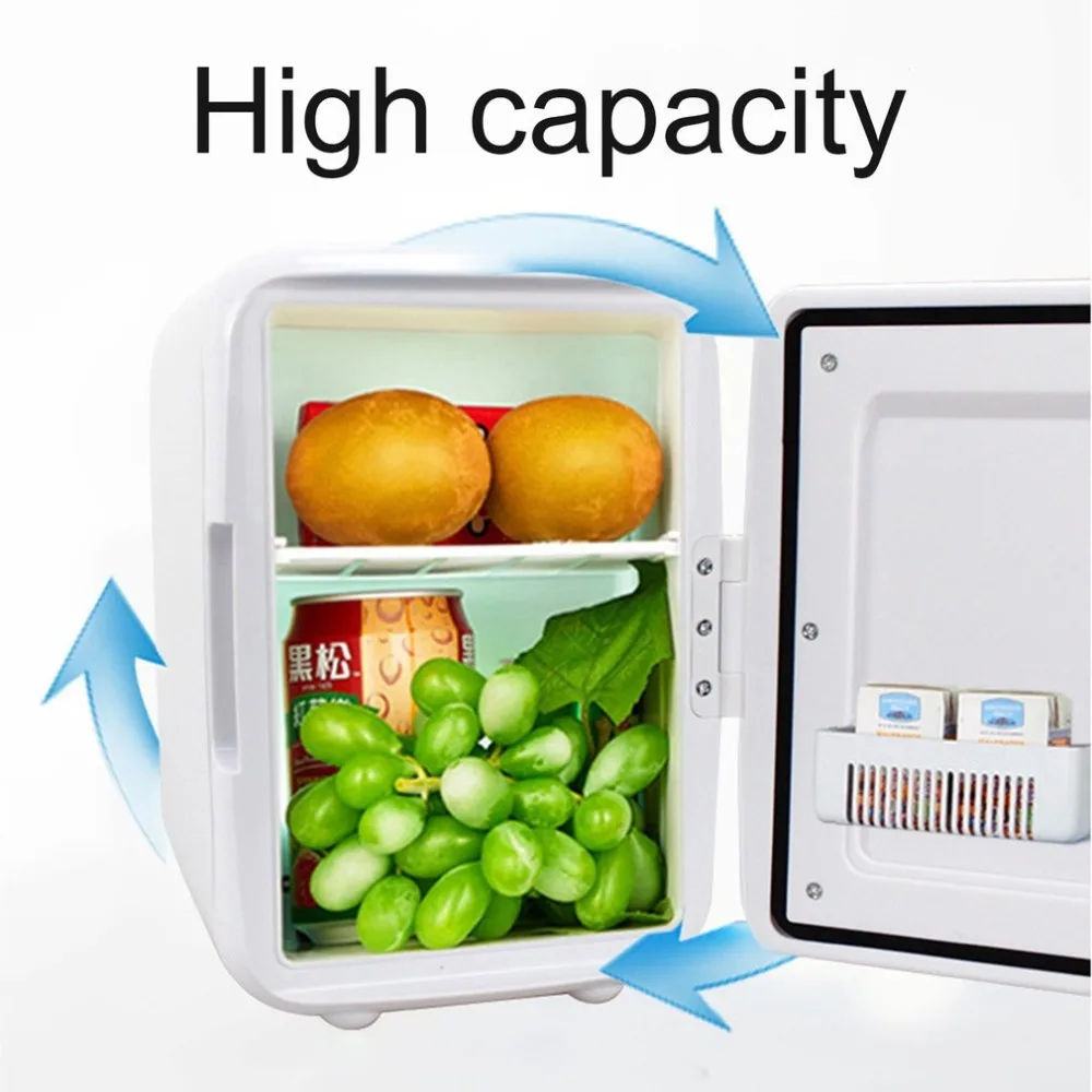 Compact Size 4L Car Refrigerators Ultra Quiet Low Noise Car Mini Refrigerators Freezer Cooling Heating Box Fridge