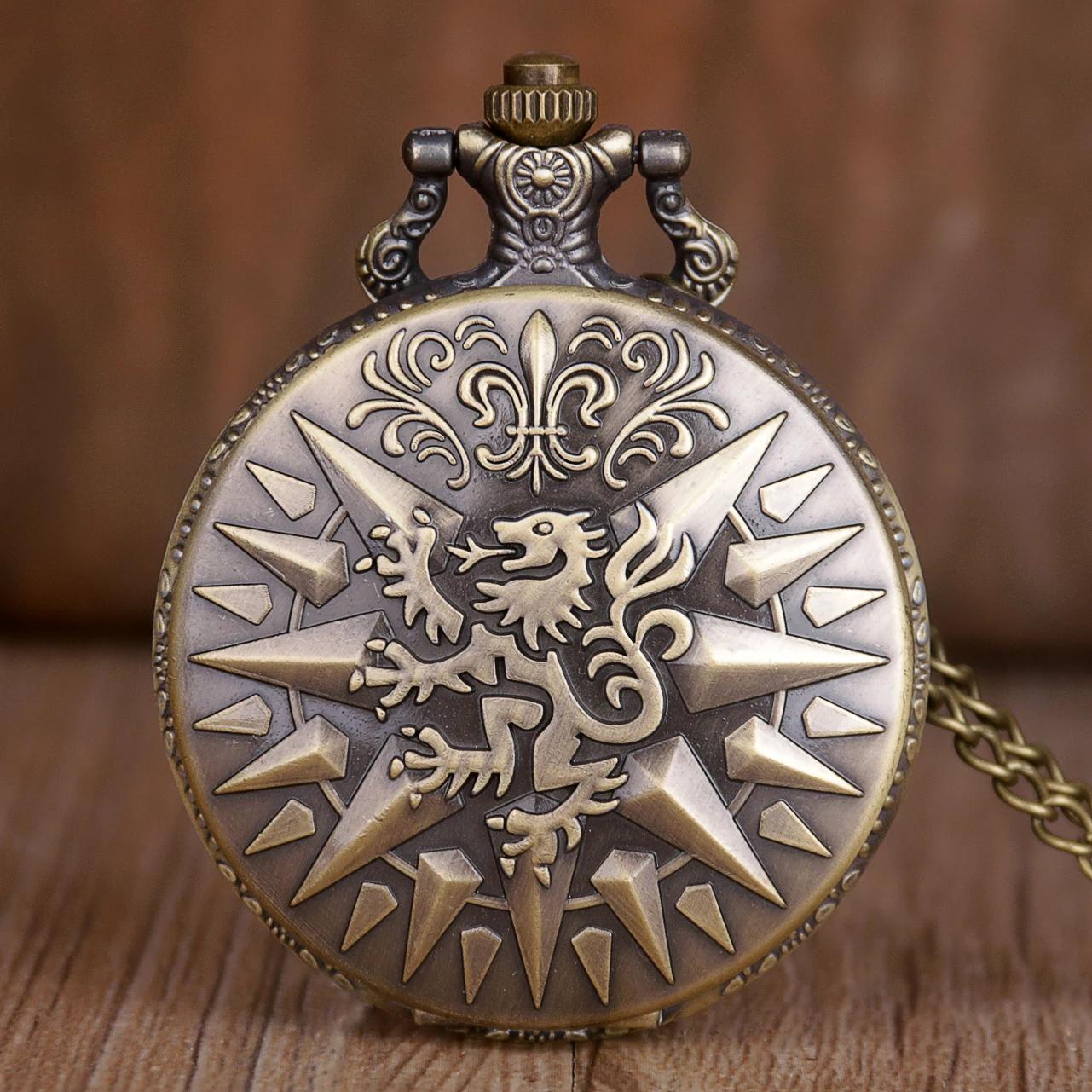 3D Китайский дракон Бронзовый кварцевые карманные часы аналоговый кулон с ожерелье кулон часы Бесплатная доставка подарок для карманные