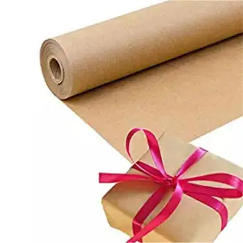 

30 Meters Brown Kraft Wrapping Paper Roll For Wedding Birthday Party Gift Wrapping Parcel Packing Art Craft 30Cm