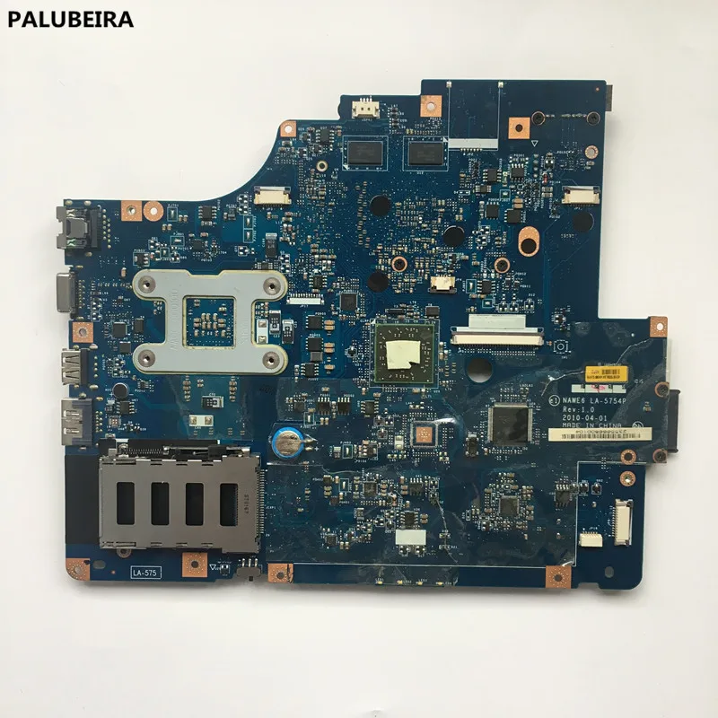 PALUBEIRA Для lenovo Z565 G565 NAWE6 материнская плата для ноутбука DDR3 la-5754p с видеокартой с HDMI