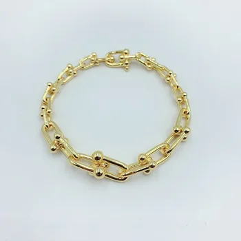 

Classical charm Gradient U shape Knot buckle Bracelet S925 Sterling silver Women Jewelry 1:1 Luxury brands Logo Valentine gift