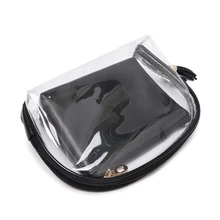 2 шт прозрачная косметичка Водонепроницаемая большая емкость металлическая молния портативные косметички маленькие и милые кисточки