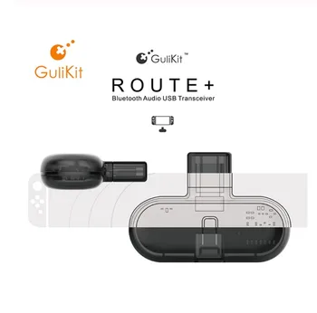 

GuliKit Route+ Buletooth USB Receiver or Transmitter With Audio USB C Adapter For Nintendo Switch