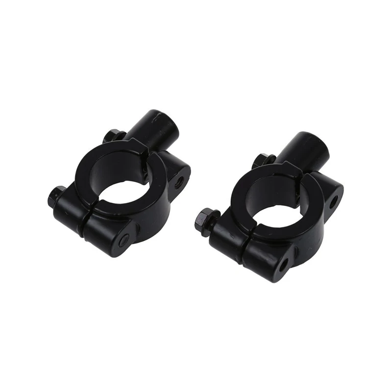 4 X Универсальный 10 мм руль зеркало крепление черный 7/8 дюймов руль боковое зеркало адаптер кронштейн мотоциклетное зеркало крепление на руль