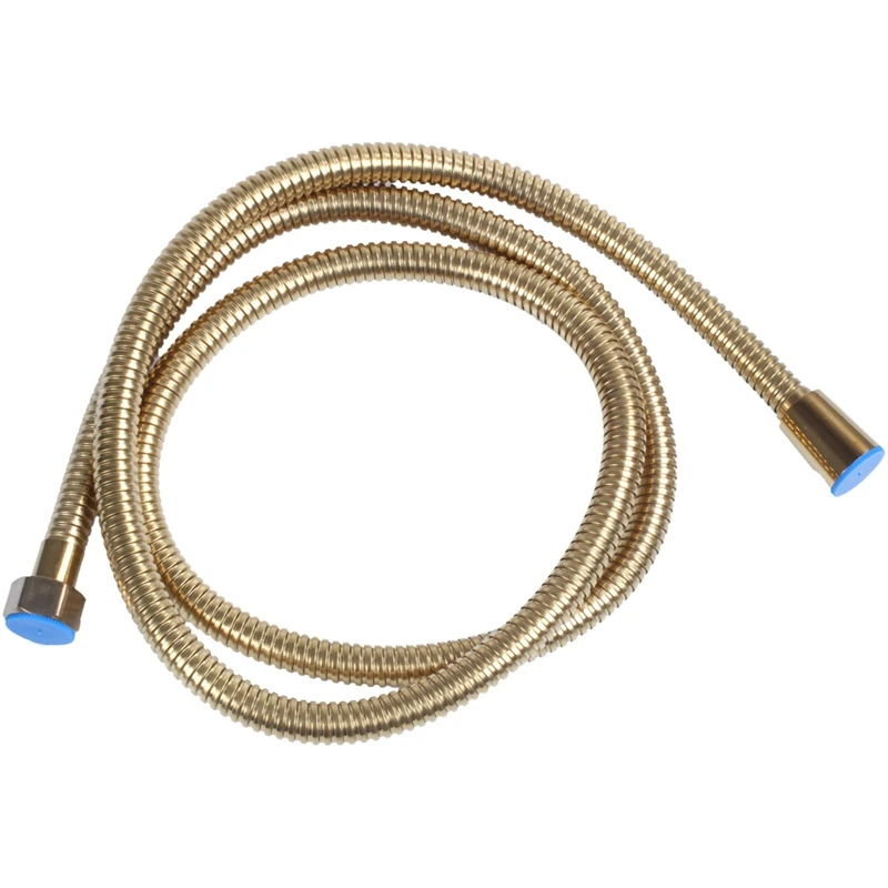 

1.5m Gold Shower Head Hose Long Flexible Stainless Steel Bathroom Water Tube