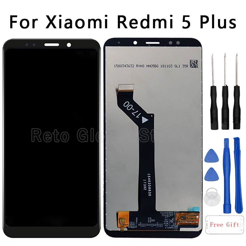 

Original LCD For Xiaomi Redmi 5 Plus LCD Display With Frame 10 Touch Screen Redmi 5 Plus LCD Digitizer Replacement Repair Parts