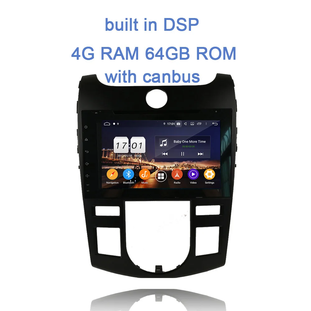 4GB 64GB with canbus " TDA7851 Android 9,0 8 ядерный 4 Гб ОЗУ 64 Гб ПЗУ автомобильный dvd-плеер Bluetooth 4,2 для kia CERATO FORTE 2008-2012 gps ГЛОНАСС карта радио - Цвет: 4GB 64GB with canbus