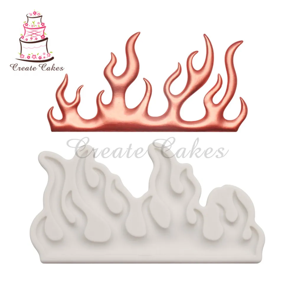 

Flame Fondant Silicone Mold DIY Handmade Clay Soap Mould Cake Decorating Tool Baking & Pastry Tool